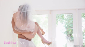 Teenage bride with a cock inside getting high on penetration