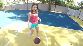 Basketball playing teen gets fucked hard outdoors