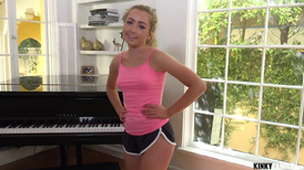 Cute blonde teen Dakota Bleu fucked by a stepbro