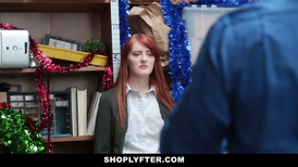 Pale redhead was caught stealing for Christmas