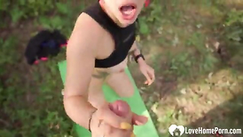 I Meet a Yoga  Chick in the Forest and Plow Her Salami-Wringing Twat Rock Hard