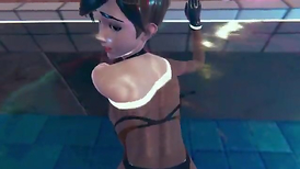 Tracer from Overwatch poolfuck in  and missionary rage underwater supah-sizzling  3 dimensional animation porno